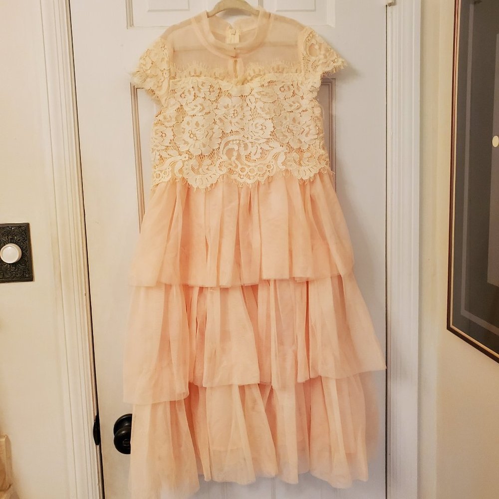 Trish Scully Child peach dress